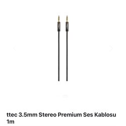 ttec 3.5mm Stereo Premium Ses Kablosu 1 metre
