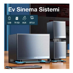 ALLY 2+1 Bluetoothlu Bilgisayar Hoparlörü ve Ev Sinema Ses Sistemi