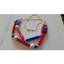 Renkli abstract kolye
