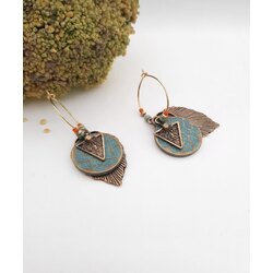 Kenz Collection El Yapımı Etnik Küpe 