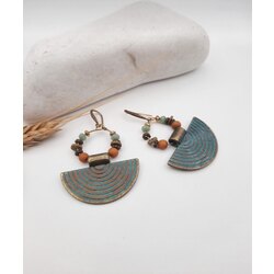 Kenz Collection El Yapımı Etnik Küpe 