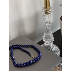  Vintage Gümüş Aksamlı Lapis Lazuli Kolye