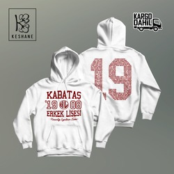 Kabataş Erkek Lisesi 2019 Beyaz Hoodie