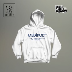 Medipol Üniversitesi Diş Hekimliği Fakültesi Beyaz Hoodie