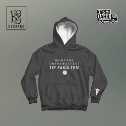 Medipol Üniversitesi Tıp Fakültesi Antrasit Hoodie
