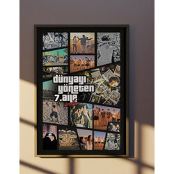 GTA konseptli ( Aile-Arkadaş-Sevgili) posteri