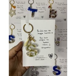 kuru çiçek ve yapraklı epoksi 