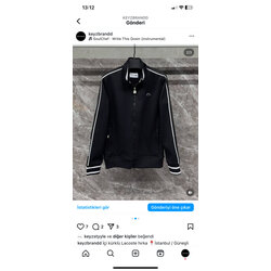 LACOSTE ŞERİT DETAYLI HIRKA