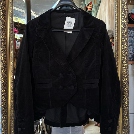 80's NOIR Black Velvet Jacket