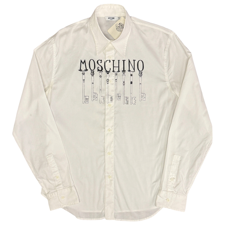 Moschino Jeans Key Graphic White Shirt