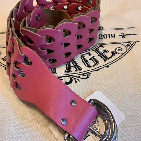 Pink Leather Corco Belt