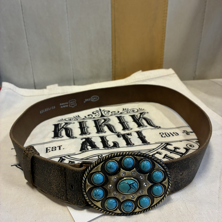 90's Blue Baby Leather Belt