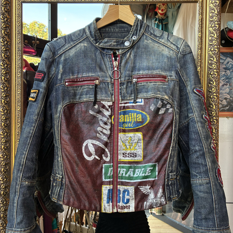 Archive Y2K Miss Sixty Racing Biker Denim Jacket