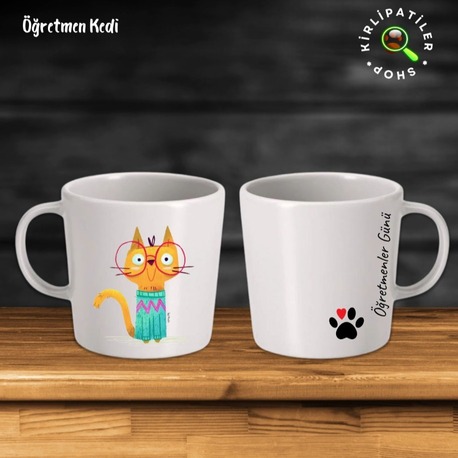 KirliPatiler Taş Kupa Fincan Üzeri Öğretmenler Günü Baskılı