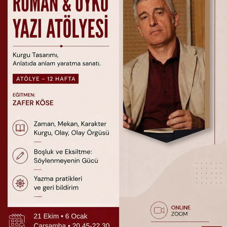 ROMAN • ÖYKÜ YAZI ATÖLYESİ-ZAFER KÖSE