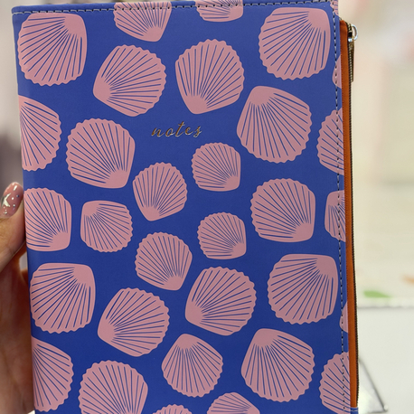 Fermuarlı Çizgili Defter