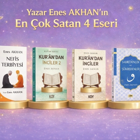 YAZAR ENES AKHAN'IN EN ÇOK SATAN 4 KİTABİ BİR ARADA 