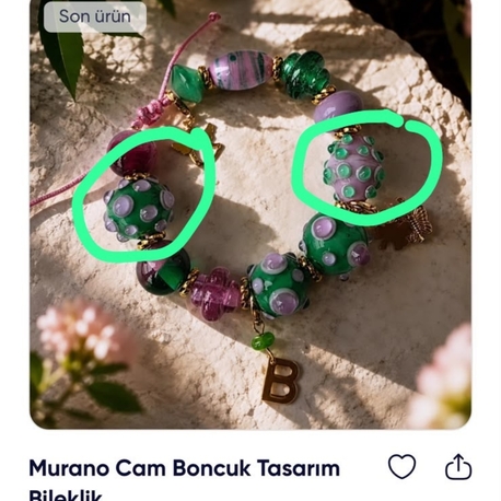 Murano Benekli Boncuk 1 Adet