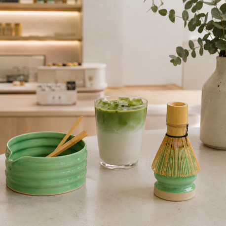 Matcha Kasesi ve Çırpıcı Standı
