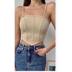 Askılı Crop Bluz 