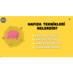HAFIZA TEKNİKLERİ İNTERAKTİF SUNUMU(PDF)
