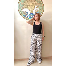 Zebra desen bol paça pantolon