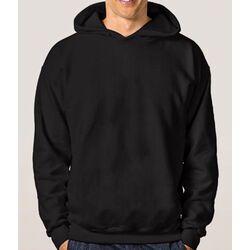 Siyah kapüşonlu sweatshirt