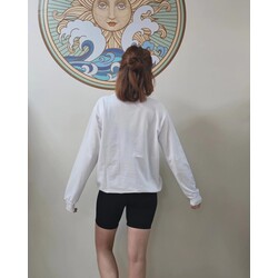 Beyaz sweatshirt