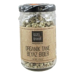 50 Gr Organik Tane Beyaz Biber