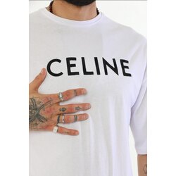 CELINE İŞLEMELİ T-SHİRT