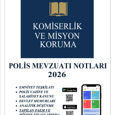 2026 Polis Mevzuatı Notları (31 Kanun ve Yönetmelik Özeti)