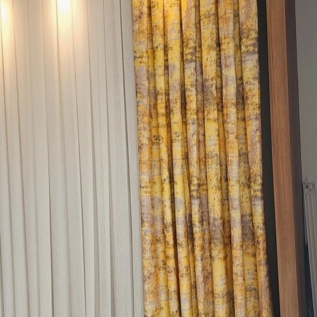 sari gri uyumlu fon perde 
