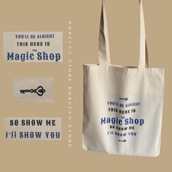 MAGIC SHOP %100 PAMUK KALIN ÖZEL TASARIM BEZ ÇANTA 