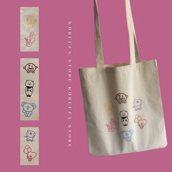 BT21 %100 PAMUK KALIN BEZ ÇANTA