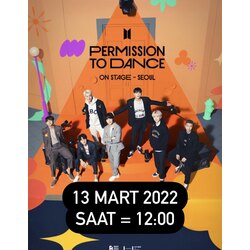 13 MART/  BTS PTD on Stage - Seoul Online Konser 