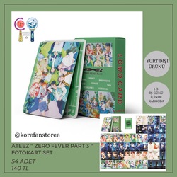 ATEEZ ''ZERO FEVER PART 3'' Çift Yönlü Fotokart Set