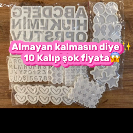 10 kalıptan oluşan set şok fiyat 