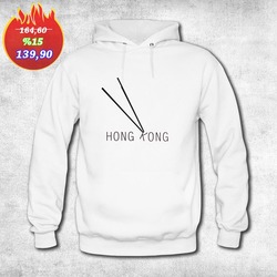 Hoodie Beyaz Hong Kong