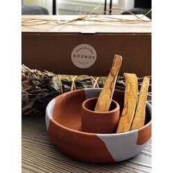 Özel Tasarım Buhurdanlık ,Palo Santo Tütsü ve Bolluk Bereket Tütsü Seti