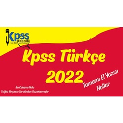 Kpss Şifreleri ve Türkçe El Yazısı Notları 2'li Fiyat