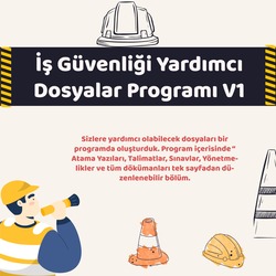 İş Güvenliği Yardımcı Dosyalar Programı V1