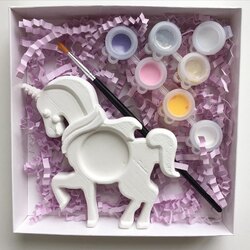 Hediyelik Mini Kutu Tekli Magnet Unicorn Boyama Seti