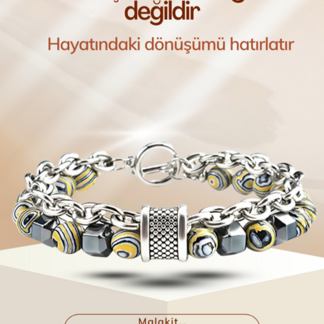 Malakit Taşlı Bileklik