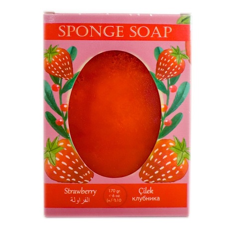 Çilek Kokulu Sünger Sabun160 gr
