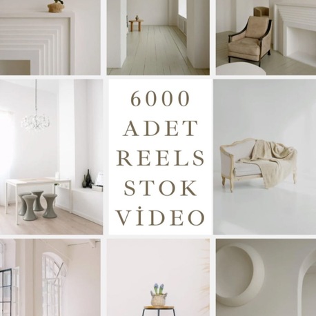 6000 adet hazır reels videosu
