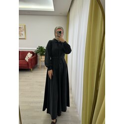 BLACK DENIM ELBİSE 