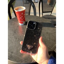 Prada Siyah Taşlı Kılıf