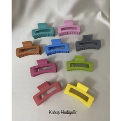 Mat Renklerde Dikdörtgen Mandal Tokalar