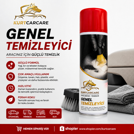 KurtCarCare Genel Temizlik Aerosol