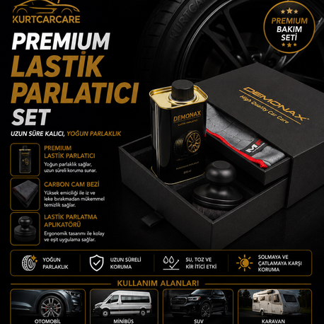 Demonax Premium Lastik Parlatıcı Set